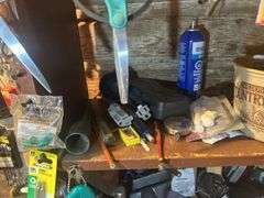 Contents of Shelf - Screwdrivers, Tools, Automotive Fluids, Magnets, & More