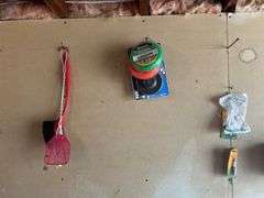 Small Group of Items on the Wall & Shelf