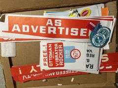 Salzer Lumber Company Signs, Christmas Decor, & Gambles Hardware Store Advertising