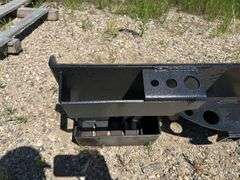 Receiver Hitch Skid Steer Plate with Chain Storage
