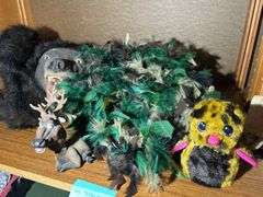 Talking Bear Rug, Camouflage Feather Boas, & a Hatchimal