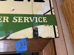Texaco Registered Rest Room Sign