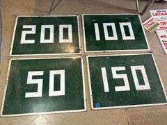 Heavy Porcelain Signs from a Dam