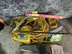 Remington Blower, Several Chainsaws, & Extension Cords