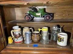 Beer Mug Collection & Car Decanter