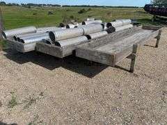 4 Wood Feed Bunks