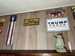 Plastic Gargoyle, Hunting Sign, Plastic Eagle, & More