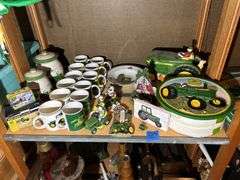John Deere Canisters, Coffee Cups, Collector Plates, Cookie Jar, Figurines, & More