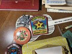 Pinback Buttons, Advertising, Placemats Including John Deere, & Henry Ford's Book "My Life