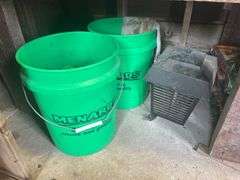 Contents of Shelf & Items on the Ground - Hardware Organizers, Jack Stands, Bottle Jacks, Grub Kille