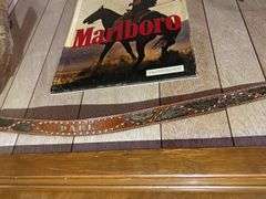 Busch, Winston, Coors, Marlboro, etc Signs, Skull, Paul's Belt, Norwegian Chain Saw