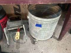 Metal Mop Bucket & Two Shop Vacs