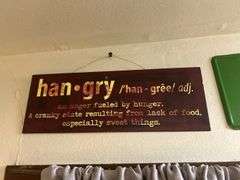Hangry Signs & John Deere License Plate