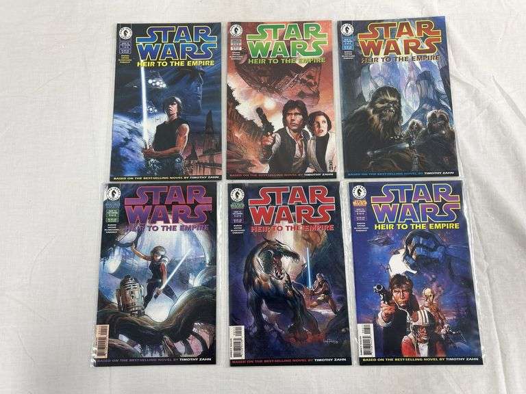 Complete Set of Six Dark Horse Comics Star Wars "Heir to the Empire"