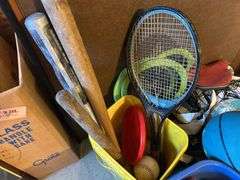 Sandbox Vehicles, Ladder Golf Game, Balls, Rackets, & Outside Toys