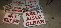 Paper, Metal, & Plastic Signs
