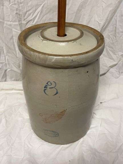 3-Gallon Red Wing Butterchurn - Large Wing, with Lid