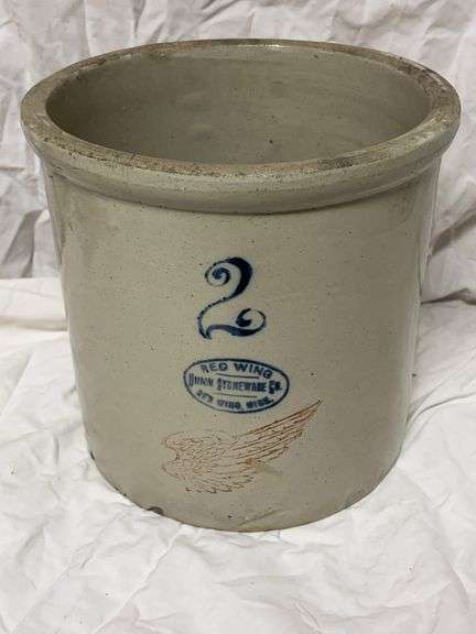 2-Gallon Red Wing Crock
