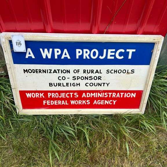 WPA Project Sign