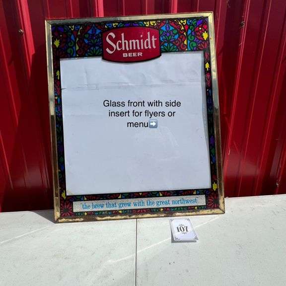 Vintage Schmidt Beer Display Sign