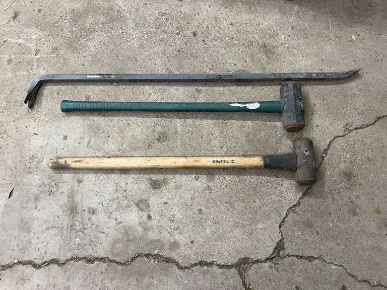 Sledge Hammers & 48” Pry Bar