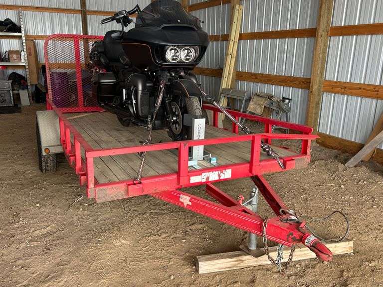 12 foot flat bed trailer