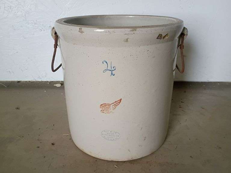 Four gallon Red Wing crock jar