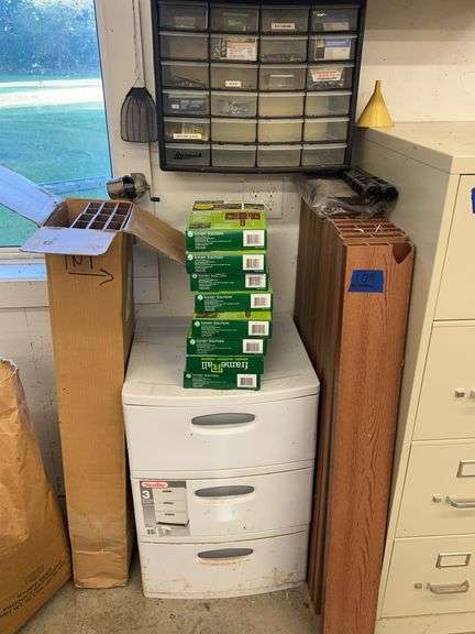 Three Drawer Plastic Organizer, Organizer with Screws, plus Composite Timbers & Stacking Joints for Raised Gardens