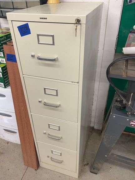 Four Drawer Metal Locking Filing Cabinet
