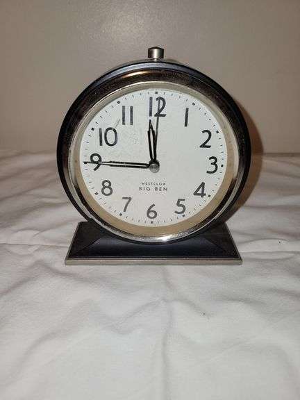 WESTCLOX BIG BEN METAL ALARM CLOCK 5.5" X 5"
