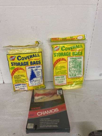 WARPS HEAVY WEIGHT STORAGE BAGS AND VIKING CHAMOIS