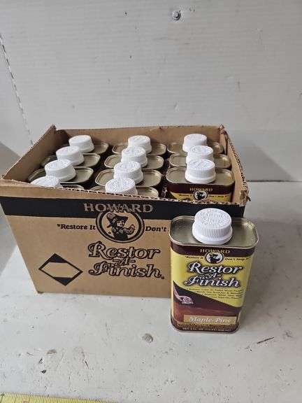 12 CT HOWARD RESTORE -A- FINISH MAPLE-PINE 8 OZ CANS
