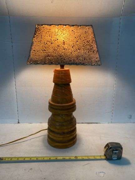 20 1/2” WOODEN LAMP