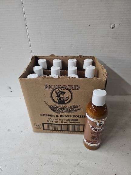 12 CT HOWARD PINE OLA COPPER & BRASS POLISH 8 OZ. BOTTLES