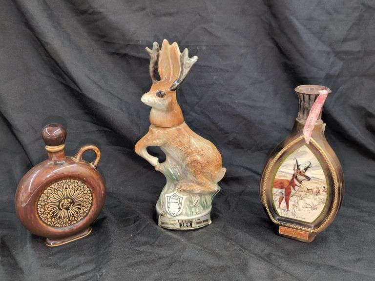 (3) VINTAGE DECANTERS