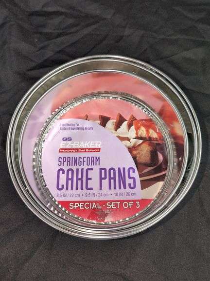 3-PC. SPRINGFORM CAKE PAN SET