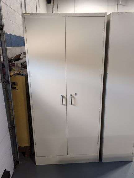 2-DOOR METAL CABINET (18" X 36" X 78" TALL)