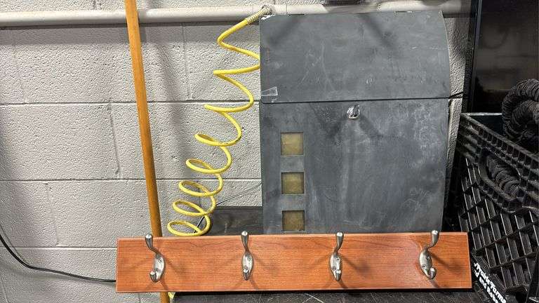 WALL MOUNT MAILBOX  WITH KEY, COAT RACK