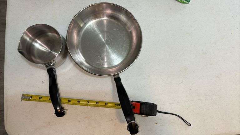 53 QT. & 8” FARBERWARE STAINLESS STEEL COOKWARE