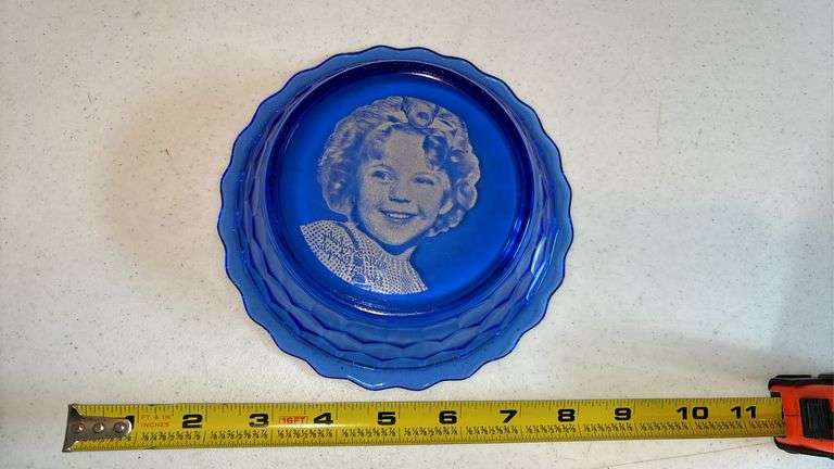 SHIRLEY TEMPLE COBALT BLUE BOWL