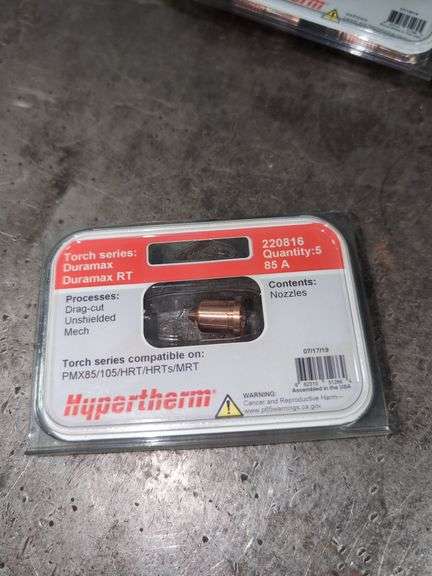 HYPERTHERM DURAMAX PLASMA CUTTER DRAG-CUT NOZZLES 5-PACK