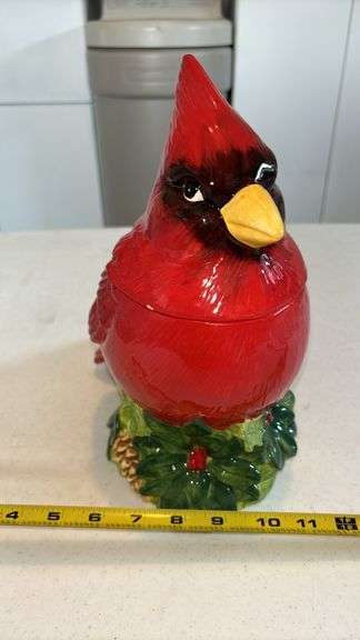 11”T CARDINAL COOKIE JAR