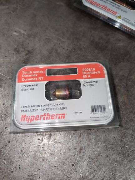HYPERTHERM DURAMAX PLASMA CUTTER STANDARD NOZZLES 5-PACK