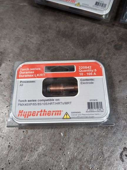 HYPERTHERM DURAMAX PLASMA CUTTER ELECTRODES 5-PACK