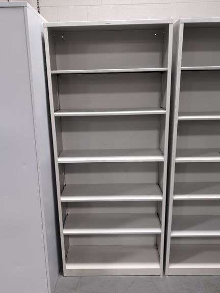 HON COMM. METAL BOOKCASE (12-1/2" X 34-1/2" X 81" TALL)