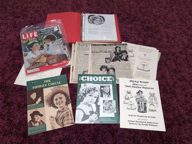 SHIRLEY TEMPLE TOAST STORY, PICTURES, ARTICLES, LIFE MAGAZINE, PATTERNS, ETC...