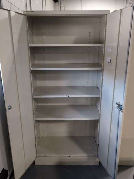 2-DOOR METAL CABINET (18" X 36" X 78" TALL)