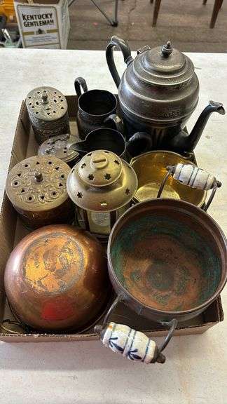 ASSORTED COPPER & SILVER PLATE PIECE’S