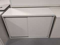 2-DOOR SLIDE-FRONT METAL CABINET (18" X 42" X 28" TALL)
