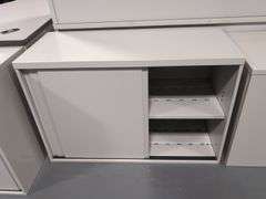 2-DOOR SLIDE-FRONT METAL CABINET (18" X 42" X 28" TALL)